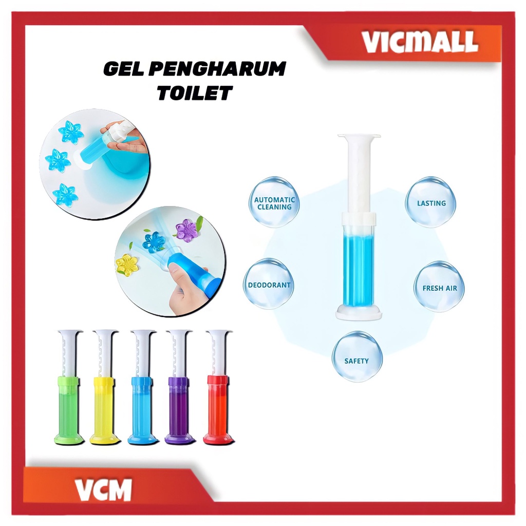 (VCM) Pengharum Ruangan Closet Toilet 12x Tembak/Pewangi Closet Gel