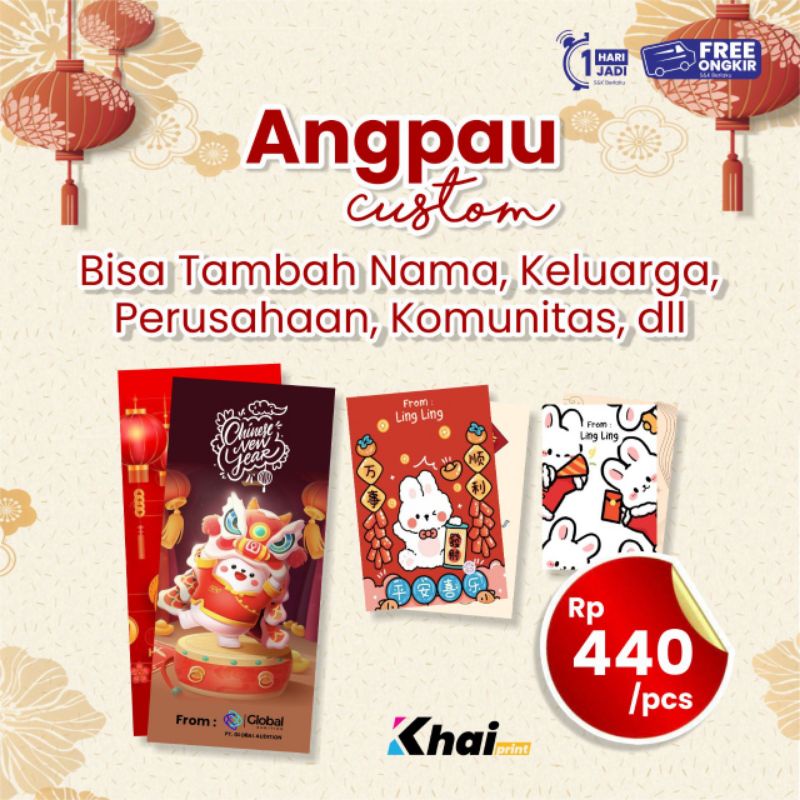 

angpau amplop kelinci imlek tahun baru china