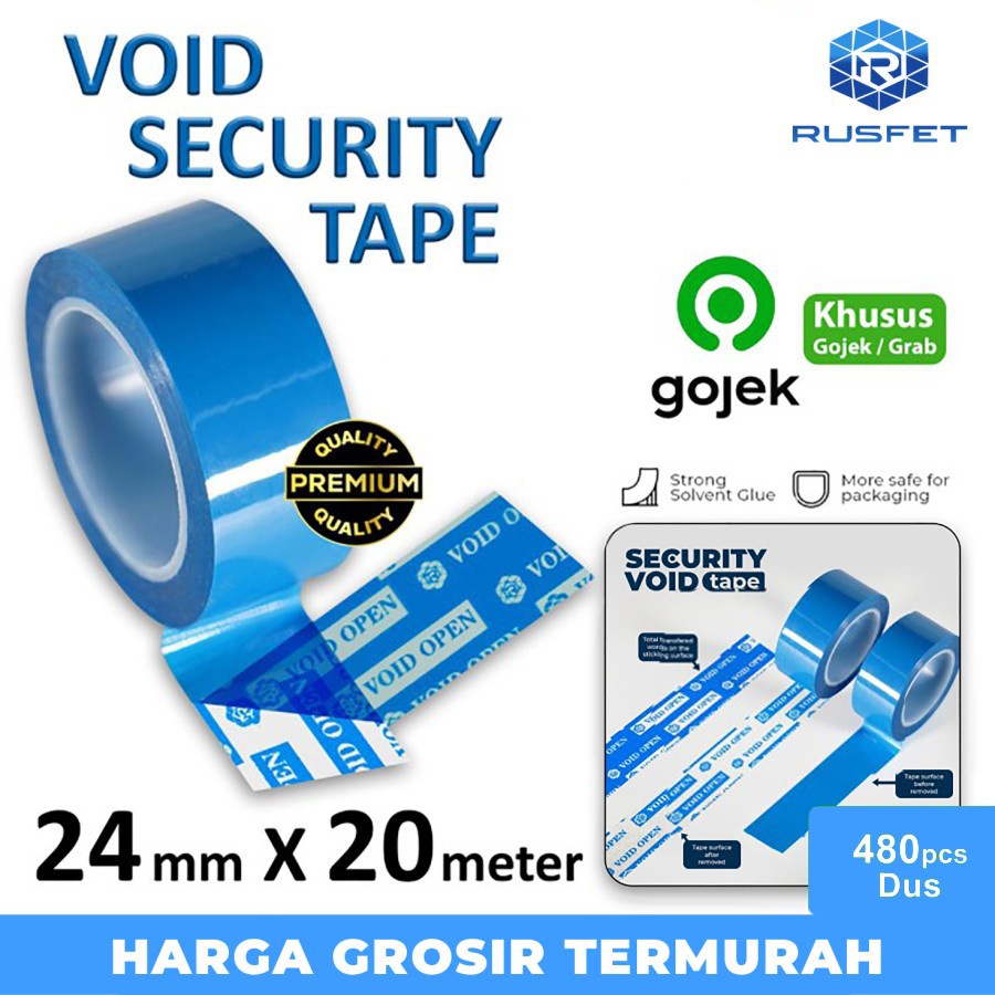

LAKBAN SECURITY OPEN SEGEL VOID TAPE SELOTIP ISOLASI RUFSET OJOL /DUS