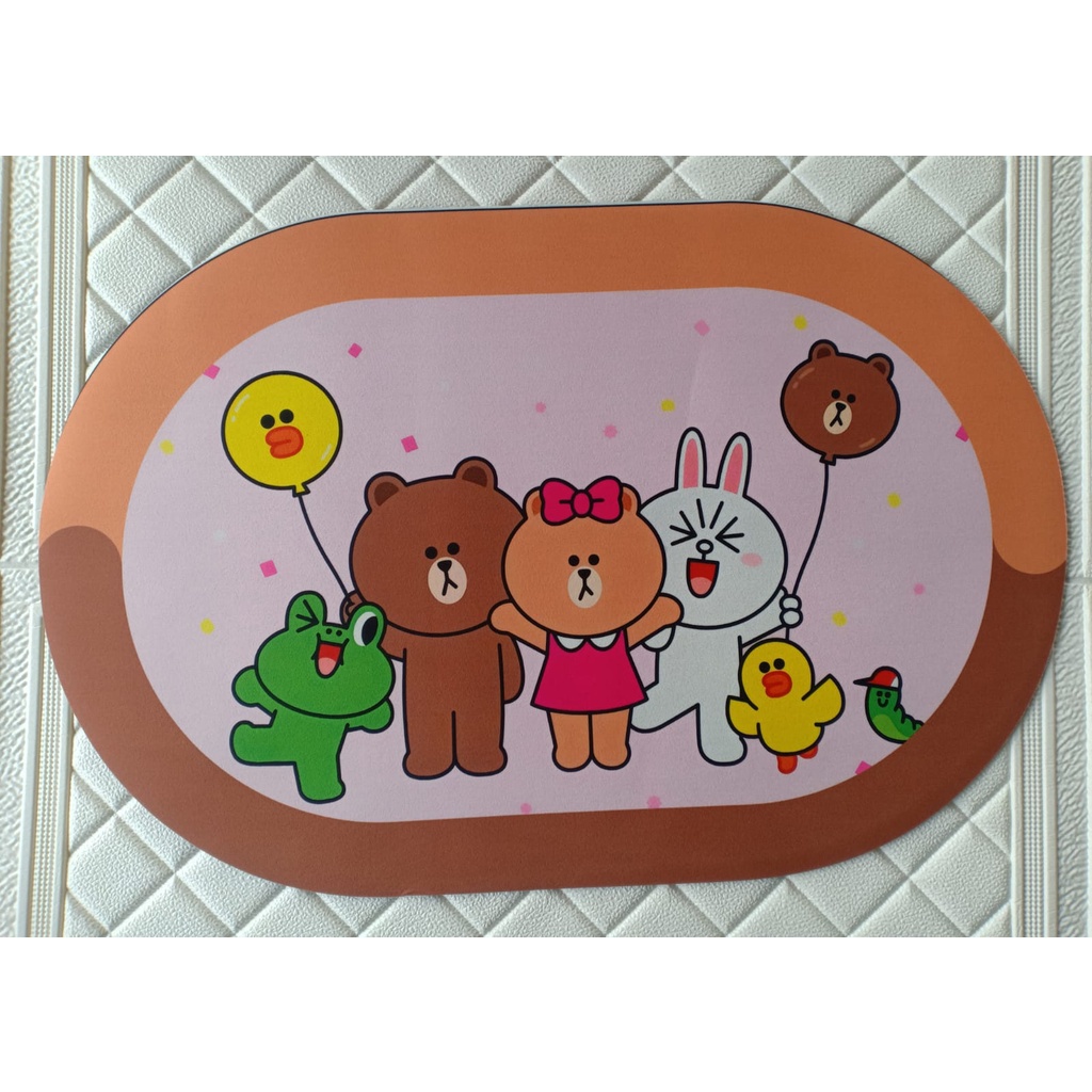 [BS] KESET OVAL DIATOMITE KARAKTER MICKEY MINNIE MOUSE TOM N JERRY LILO N STICH