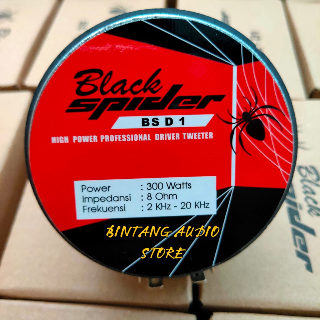 Twiter Black Spider Terbaik / Dome Tweeter BLACKSPIDER D1 ORIGINAL