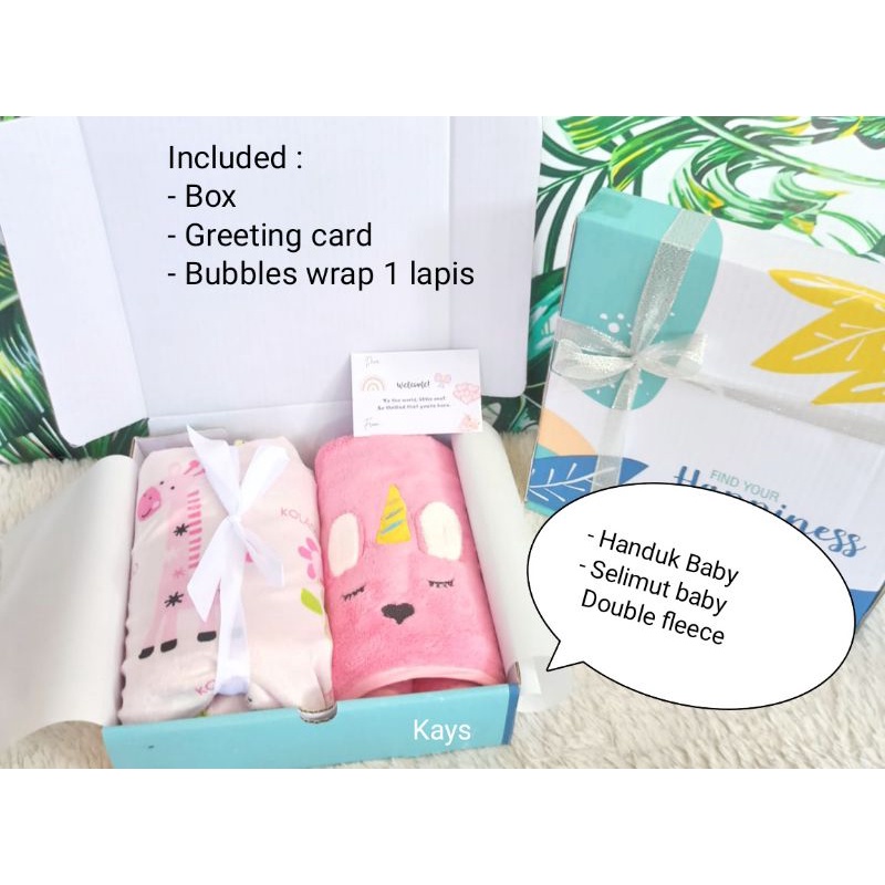 Hampers Bayi Kado Hadiah Bayi Newborn Selimut Handuk