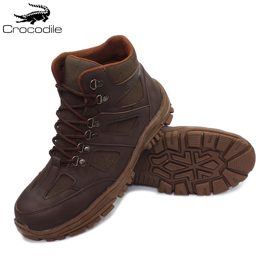 Sepatu Safety Boots Pria Crocodile Endure Sepatu Pria Boot Ujung Besi Outdoor Tracking Adventure