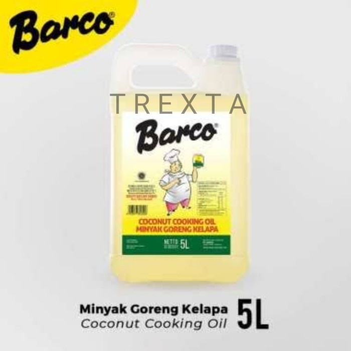 

[KARTON] Barco Minyak Goreng Kelapa / Coconut Oil - 5 Liter [SAMEDAY]