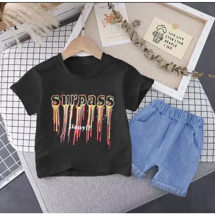 PROMO SETELAN ANAK LAKI-LAKI DAN PEREMPUAN/SETELAN ANAK BAWAHAN JEANS MODEL TERBARU DAN TERKINI 1-5 TAHUN