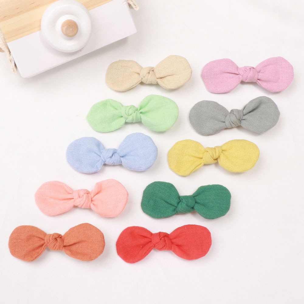 JEPIT RAMBUT PITA ANAK MODEL RIBBON KNOT BOW JEPITAN PONI RETRO GIRL BAYI BABY CUTE GIRLY KAIN WARNA SOFT PASTEL LEMBUT HAIR CLIP PIN HAIRCLIP HAIRPIN PEREMPUAN LINEN COTTON KATUN