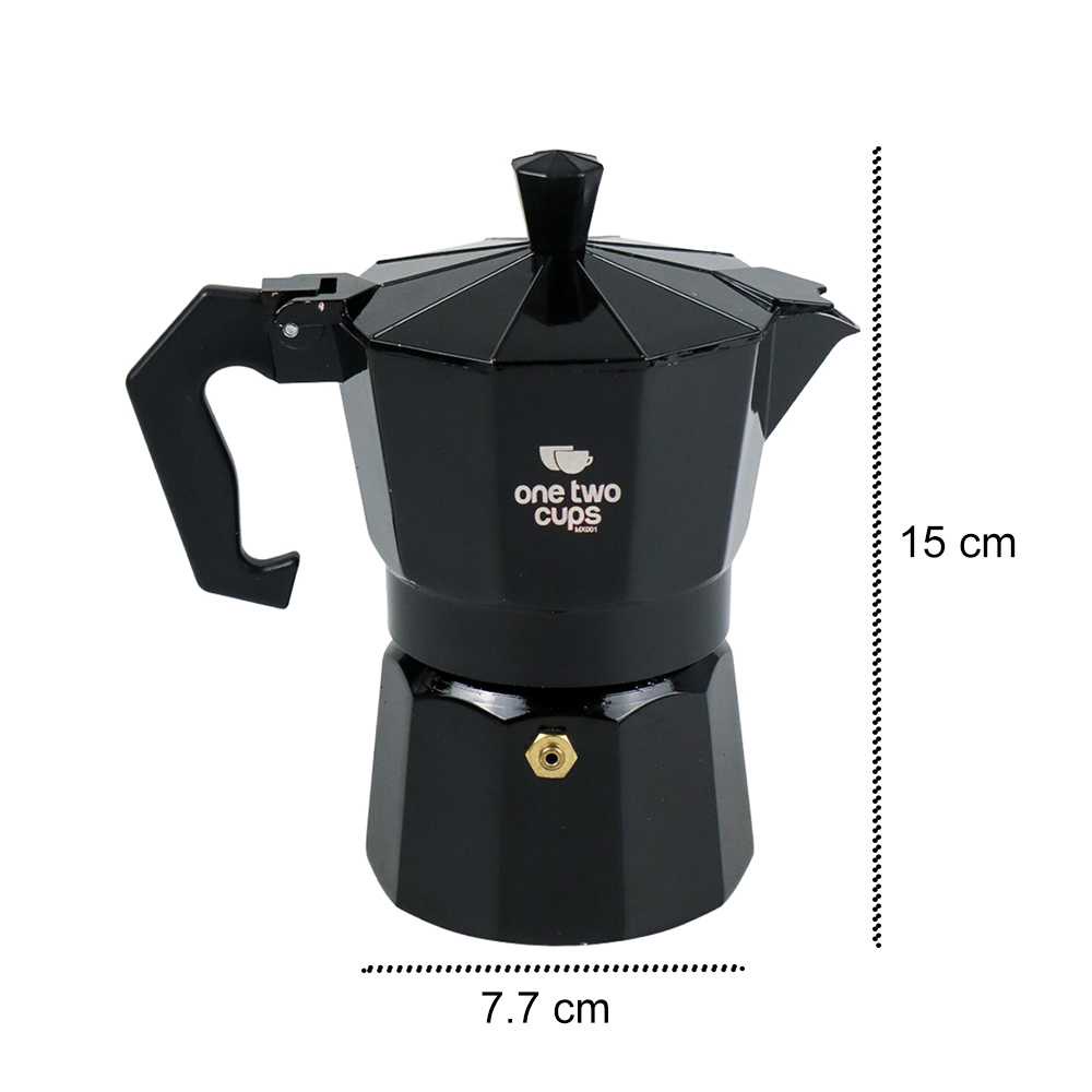 One Two Cups Espresso Coffee Maker Moka Pot Teko Stovetop Filter - MX001