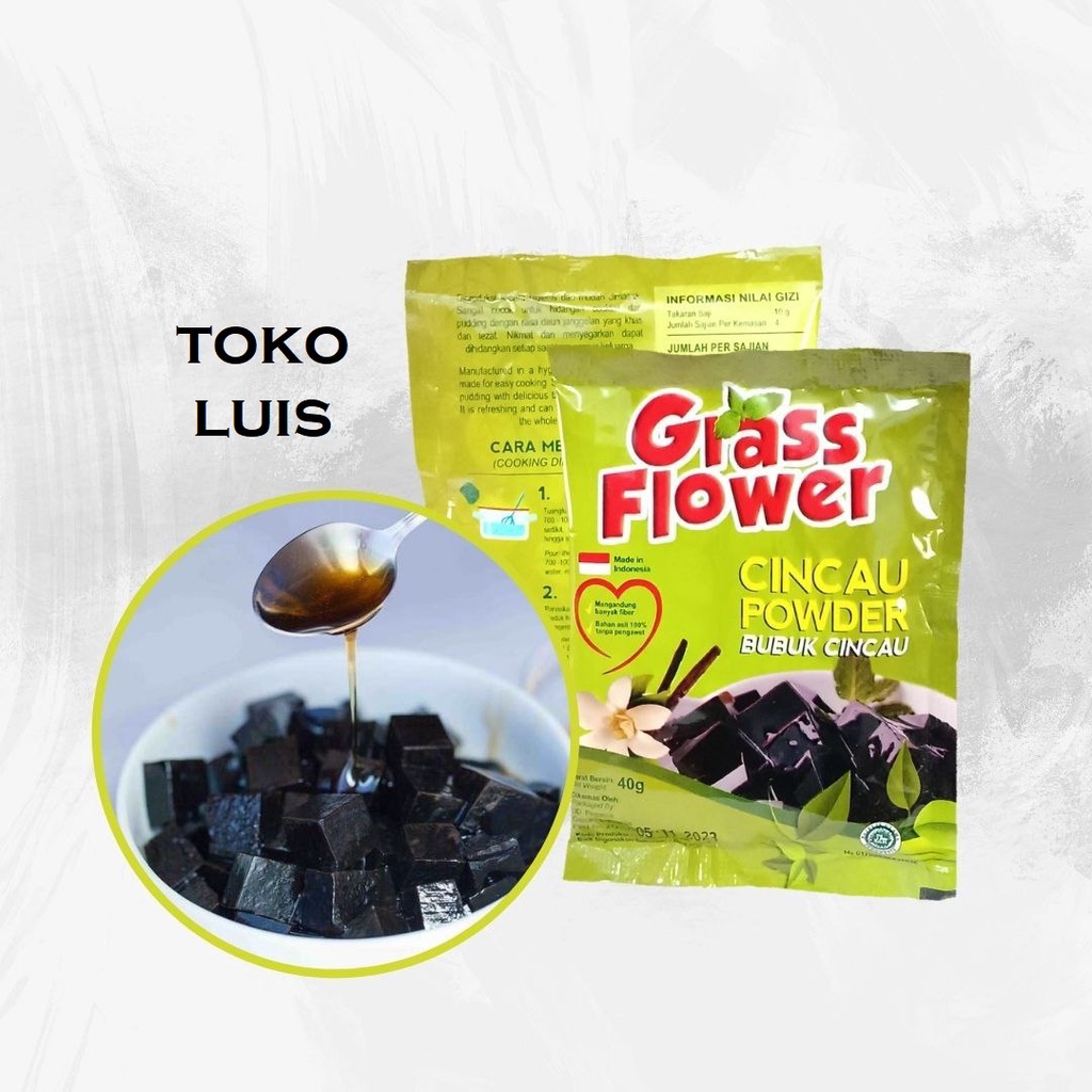 

Grass Flower Cincau Powder Bubuk Cincau 40 gram
