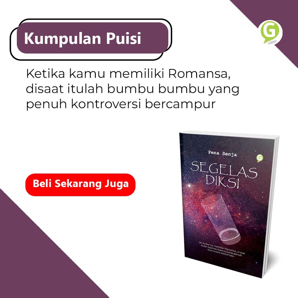 Buku Puisi - Segelas Diksi - Pena Senja - Guepedia