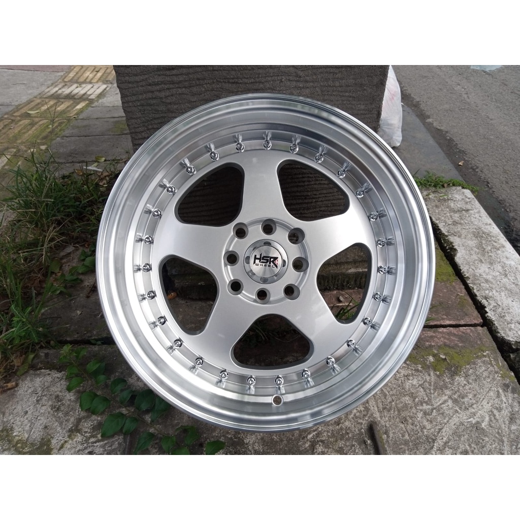 VELG HSR BURN R16X8/9 HOLE 4X100-114,3 ET25/15 SILVER FOLISH