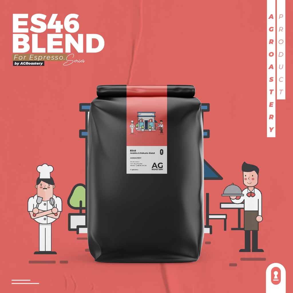 

Biji Kopi House Blend Espresso - Arabica & Fine Robusta 200 gr | ES46 Blend 200 gr