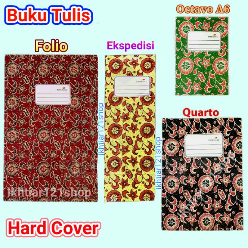 

Buku Tulis Hard Cover/Buku Tulis Cover Tebal Per Pcs isi 100 Lembar Berkualitas