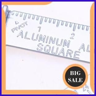 

limited stock Taffware Penggaris Siku Mistar Triangle Ruler Aluminium - VK18 - Gray 2ZJN23