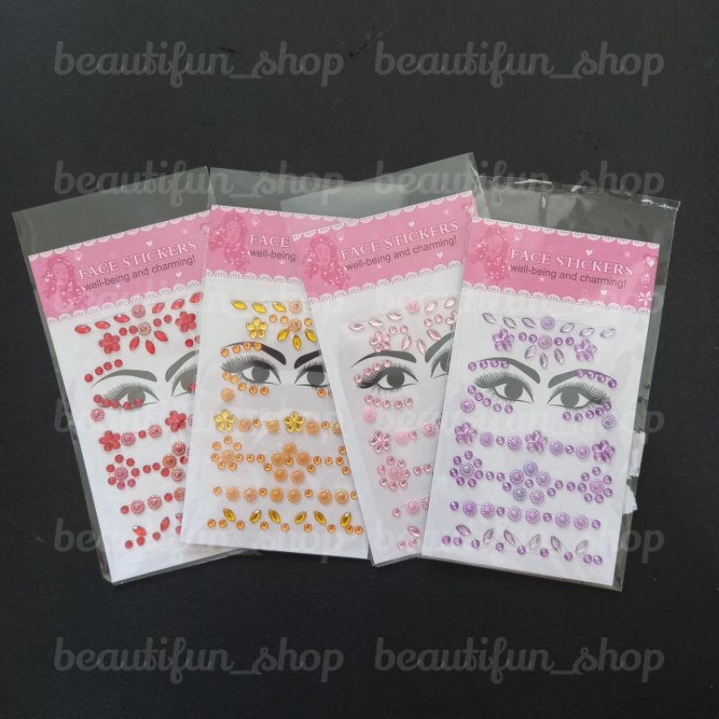 Face sticker anak | face sticker makeup warna RANDOM | sticker wajah | makeup anak sticker wajah | s