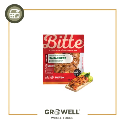 

BITTE CHICKEN FILLET MARINADE ITALIAN HERB THIGH / PAHA 120G
