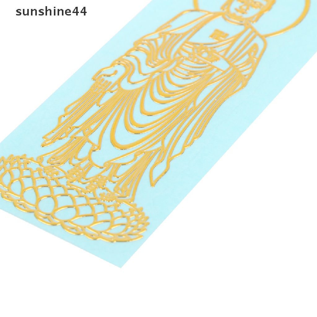 Sunshine Thailand Buddha Sembunyikan Wajah Dan Nana Stiker Metal Decal Untuk Hp Mobil Laptop Tablet Skateboard.