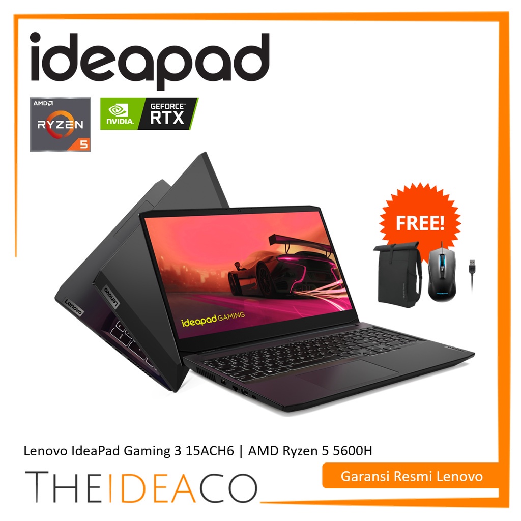 Lenovo IdeaPad Gaming 3 I Ryzen 5 5600H RTX 3060 I 8GB 512GB SSD I OHS