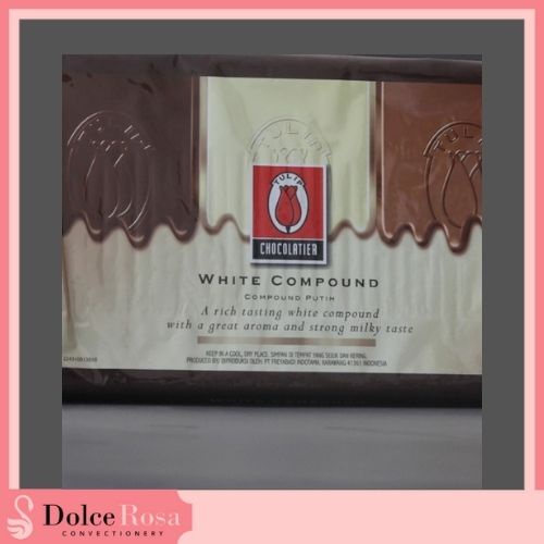 

Coklat Tulip Batang White Chocolate Compound - Tulip Super Compound White 1 kg