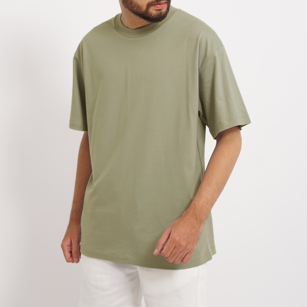 PLAIN Oversize T-Shirt - Sage Green (Kaos Polos Oversize 24s)