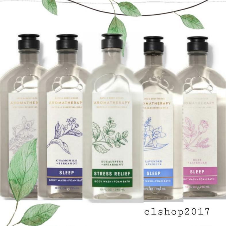 BATH & BODY WORKS BBW AROMATHERAPY BODY WASH & FOAM BATH SHOWER GEL 295 ml LAVENDER VANILLA CHAMOMIL