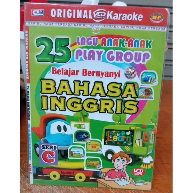Kaset Original Vcd 25 lagu anak play group bahasa Inggris seri c
