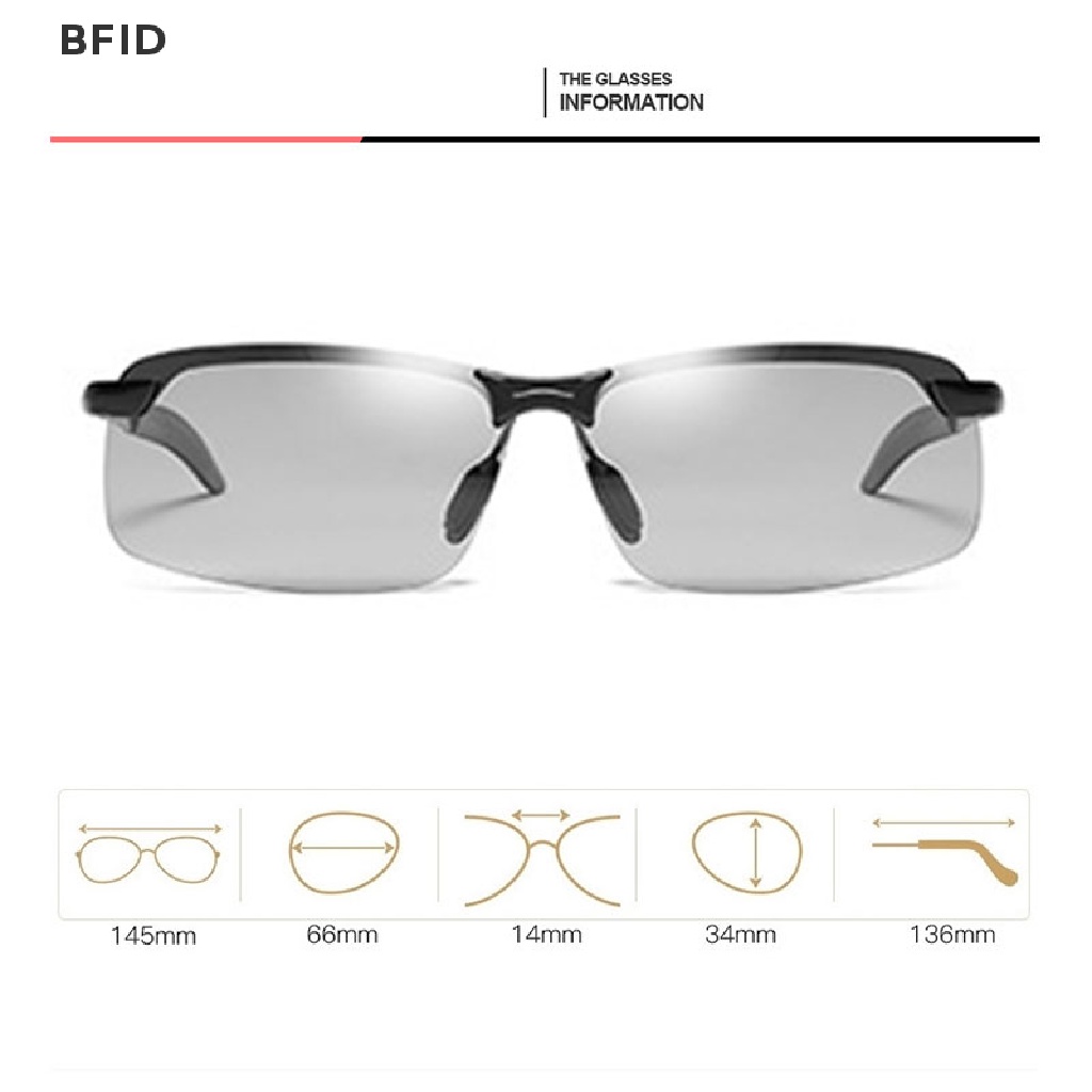 [BFID] Kacamata Polarized Photochromic Siang Dan Malam Mengemudi Memancing Night Vision [ID]