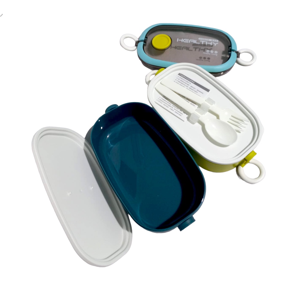 TOKO21GROSIR -- KOTAK MAKAN TERBARU TWOLAYER LUNCHBOX TEDEMEI 1600 ML KODE 8530