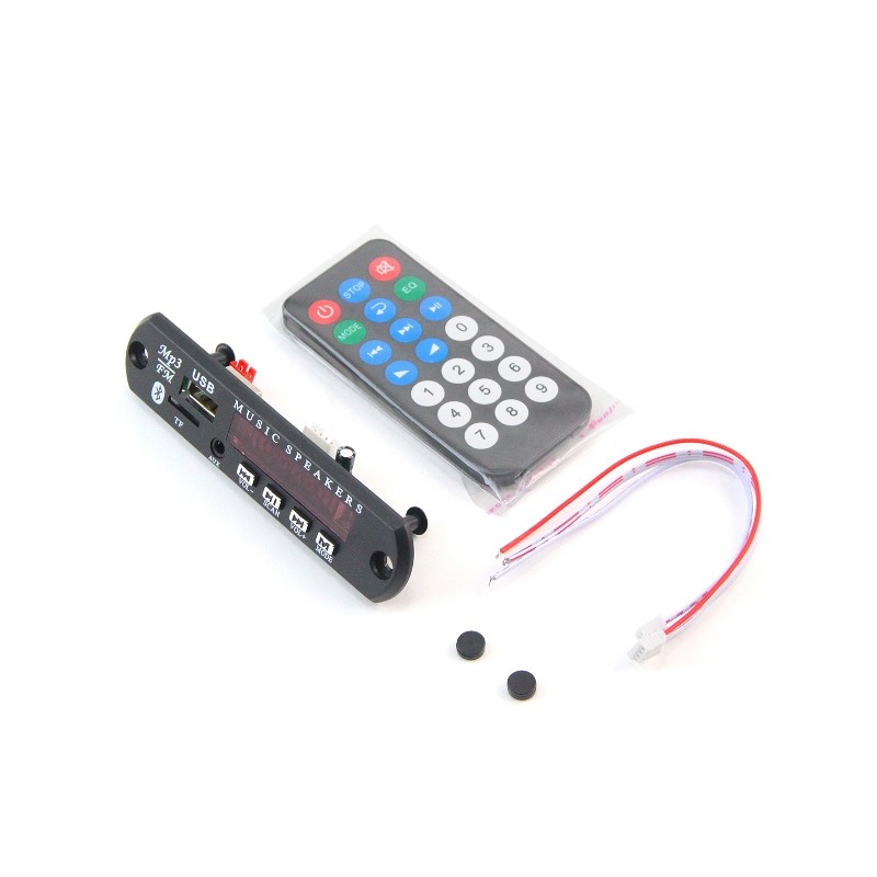 PROMO MURAH MODUL SUPPORT BLUETOOTH, RADIO, USB, AUX MP3 PLAYER 12V WITH REMOTE