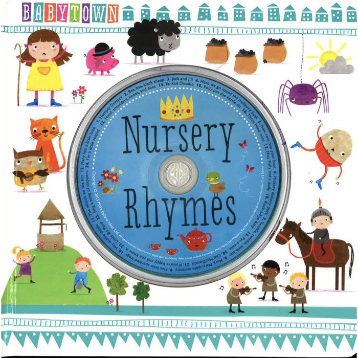 Babytown nursery rhymes plus CD Buku lagu anak CD lagu anak Buku CD Buku lagu