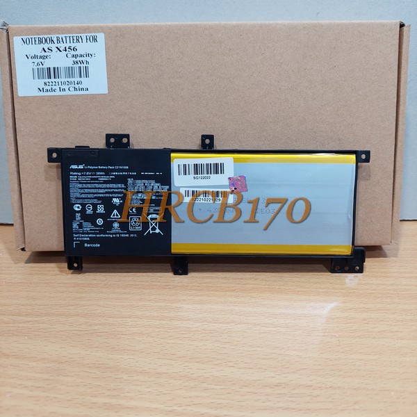 Batre Baterai Asus A456 A456U A456UJ A456UUU A456UF A456UQ X456 Model C21N1508 -HRCB