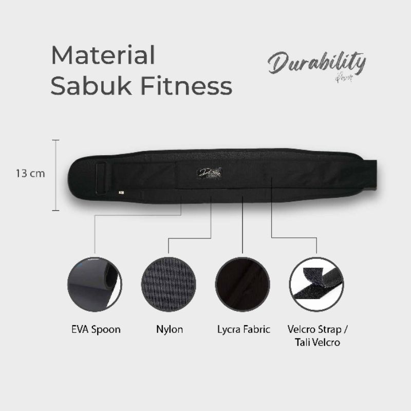 Premium Waist Support Belt - Sabuk Gym Fitness - Bodybuilding Korset Fitnes Angkat