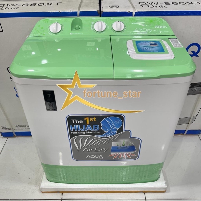 Mesin Cuci 2 Tabung 7KG Aqua Qw-761xt