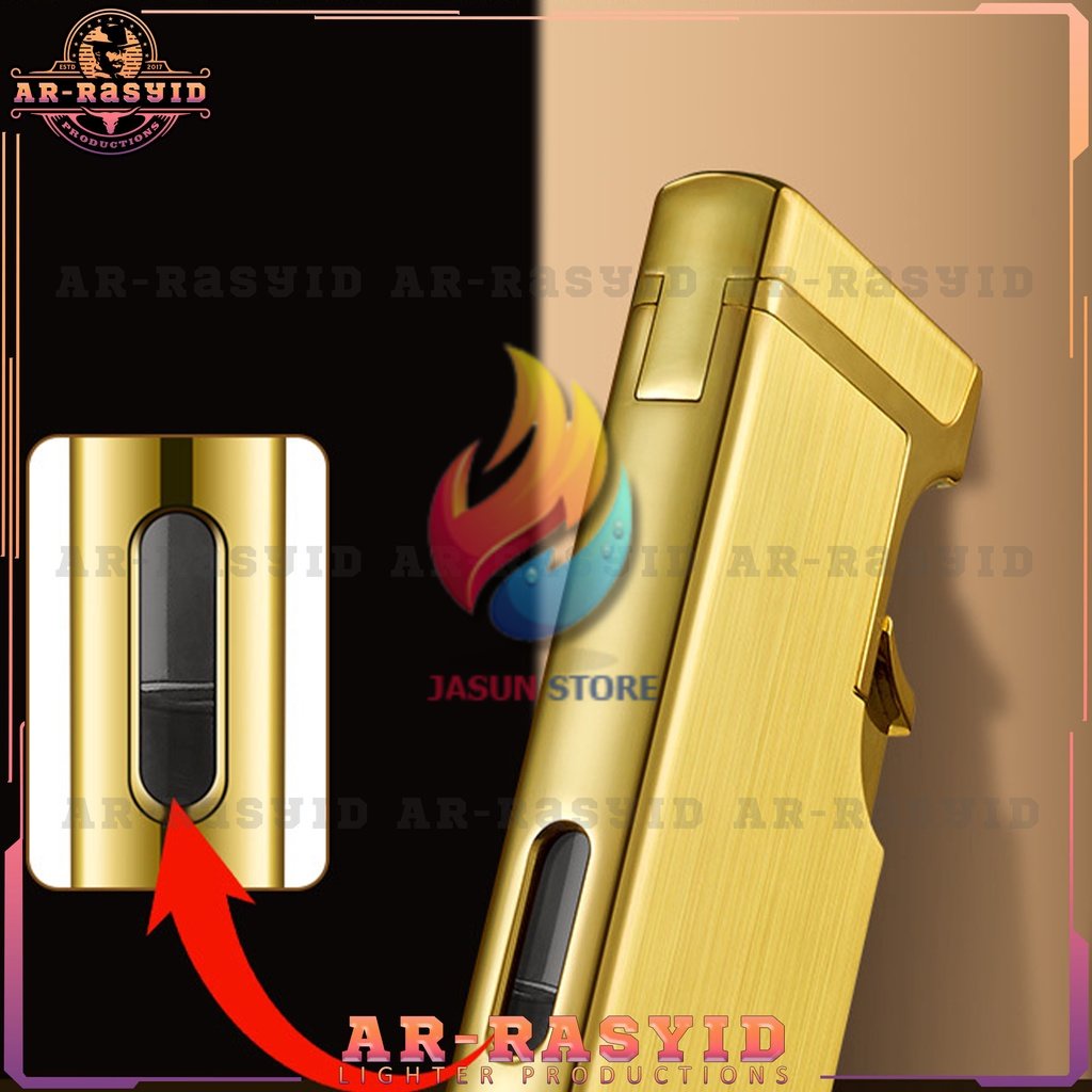 BISA COD! Korek Api Las Gas 2 Api Shuang Huo Lighter HD-231 2046