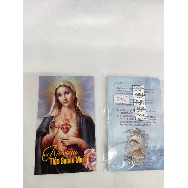 Buku kaplet Doa Novena Tiga Salam Maria