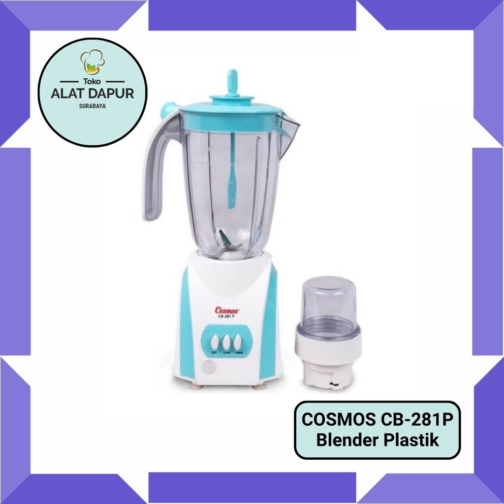 Blender Cosmos plastik 2L penghancur es CB-281P /CB281 P / CB281P