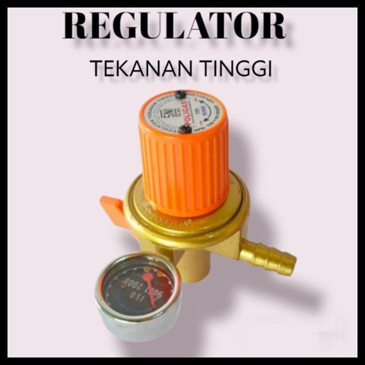 Jual Regulator Hp High Pressure / Tekanan Tinggi ( Meteran) Poligas