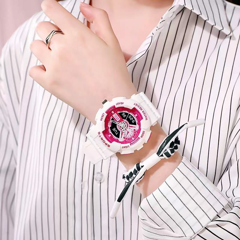 Limited Edition! Sporty Jam Tangan Analog Pria Wanita Kasual Terlaris Harga Mantul Bisa COD