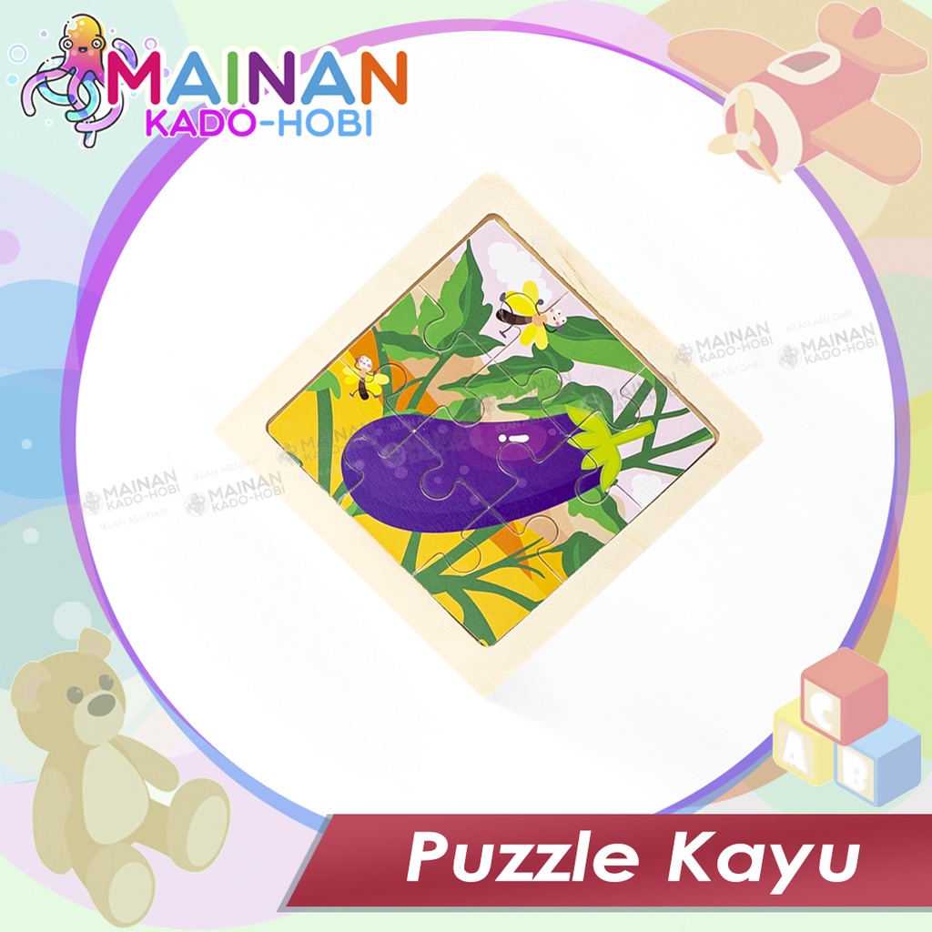 MAINAN MONTESSORI ANAK PUZZLE KAYU WOODEN BLOCK