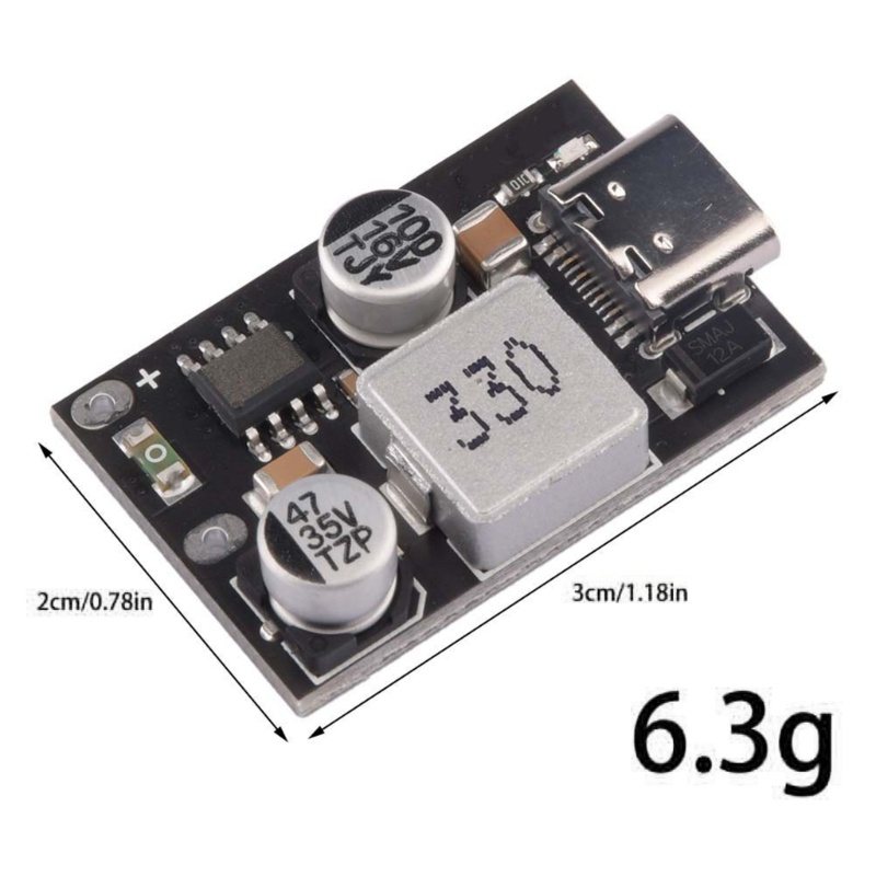 Zzz 20W Type-C QC3.0 QC2.0 DC-DC Converter Charging Module Modul Step Down