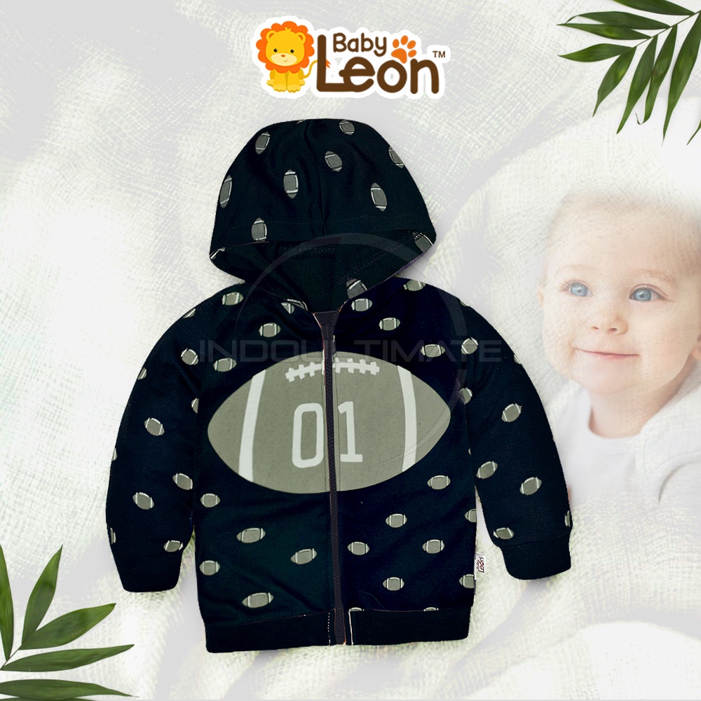 Jaket Anak Bayi Jaket Kupluk Bayi Resleting BABY LEON Jaket Anak Bayi Balita Baju Bayi JBS-04 Jaket Bayi Newborn