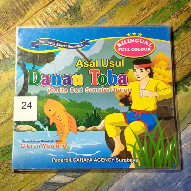 Buku anak cerita rakyat, asal usul Danau toba