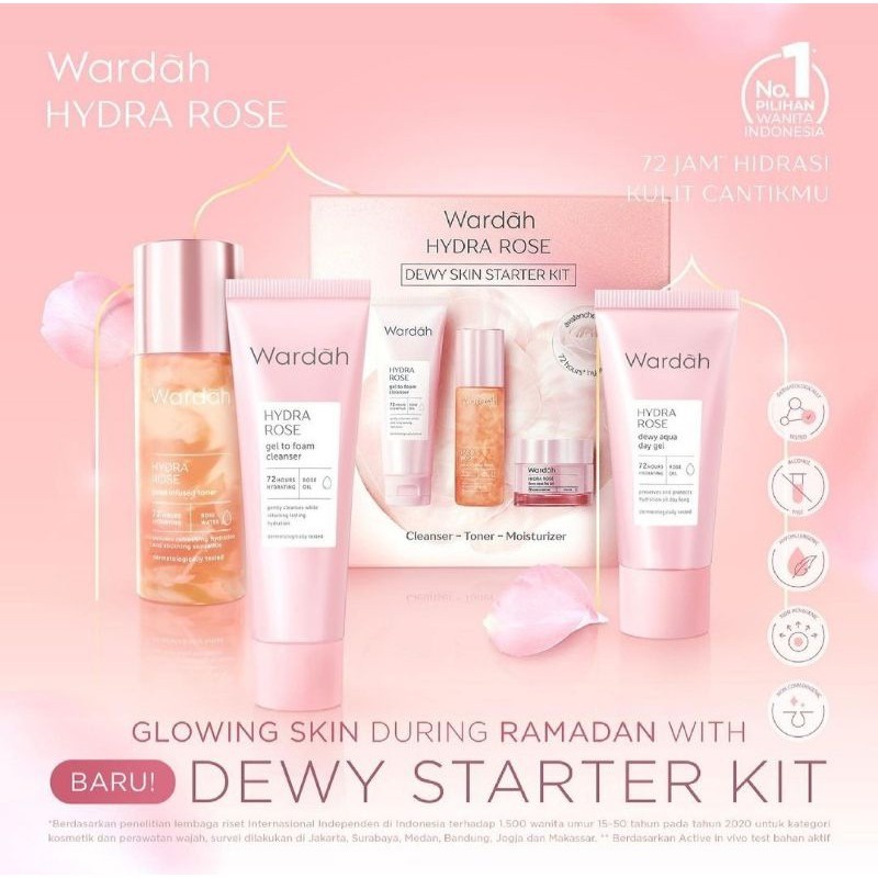 Wardah Hydra Rose Dewy Stater Kit