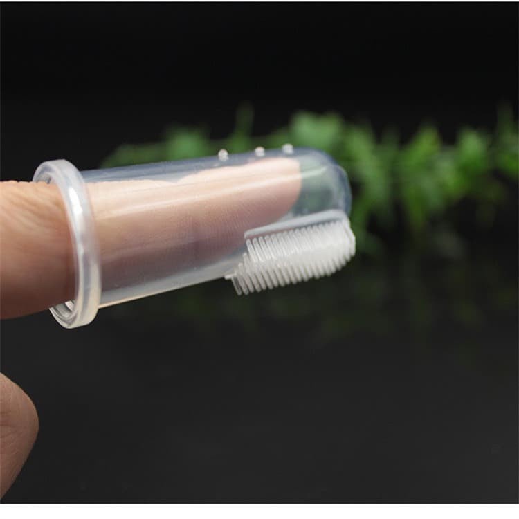 XOQ -  Sikat Gigi Bayi / Sikat Gigi Jari Lidah Silikon Non Packing / Bayi Baby Tooth Tongue Finger Brush  / Sikat Lidah Bayi
