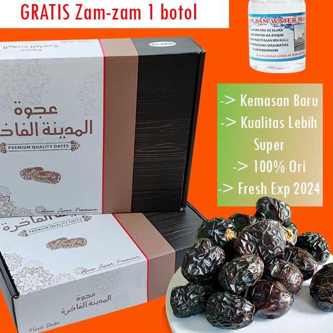 

Sale[KF7]-Kurma Ajwa / Kurma Nabi 1 KG Asli Madinah Super Premium Quality