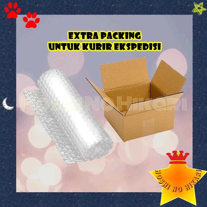 

Extra Packing Bubble Wrap + Kardus
