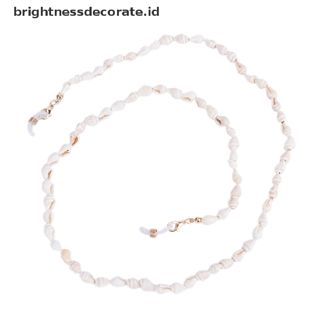 [Birth] Tempat Kacamata Rantai Shell Kacamata Baca Spectacles Neck Cord Metal Strap [ID]