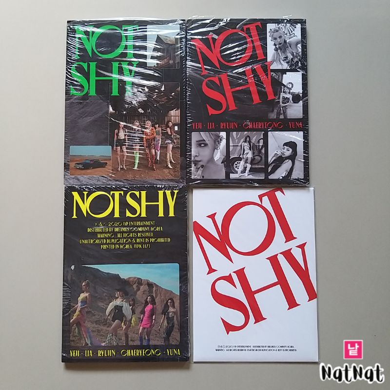 ITZY NOT SHY ALBUM MEMBER SET FIRST PRESS [Unsealed]