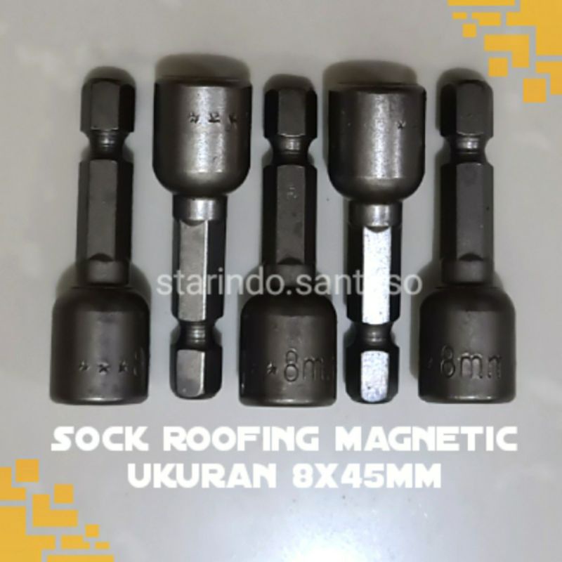 ecer Mata bor sok magnet 8x45 mm kunci ruping rofing sock roofing magnetic set