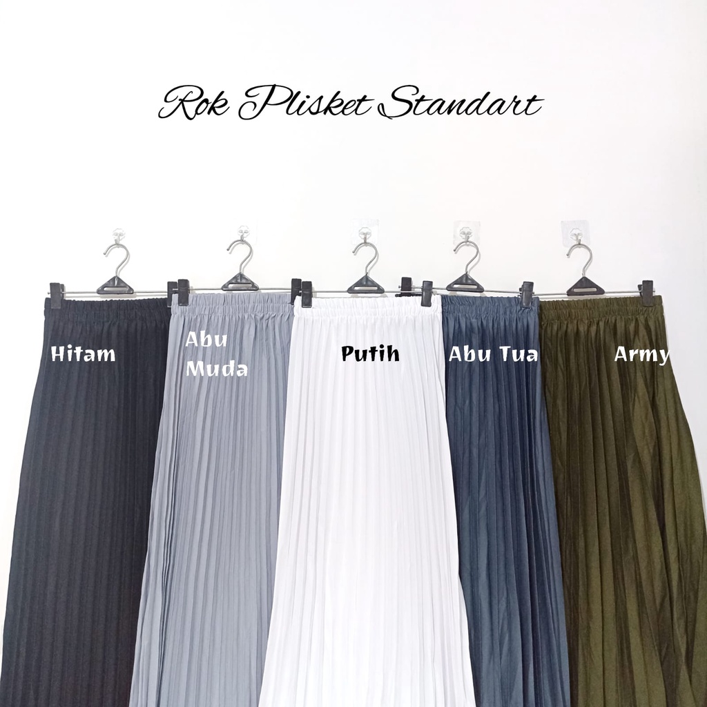 Rok Plisket Panjang payung wanita murah flare skirt