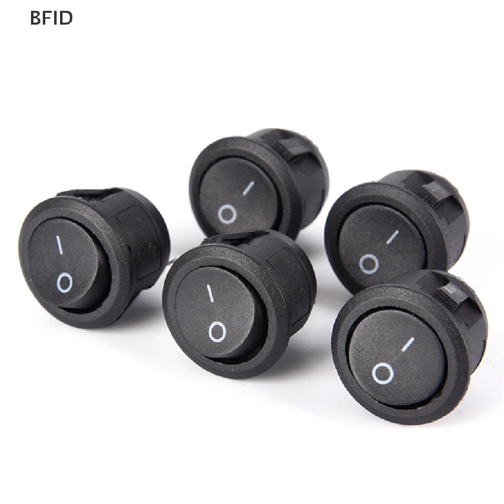 [BFID] 1pc 2-PIN ON-OFF SPST Bulat Dot Mobil Auto Rocker Toggle Switch+Cover Anti Air [ID]